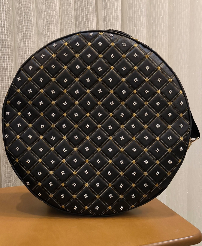 کیف دف 4/4 و2/4 چرمی مطلسه دوزی سینا