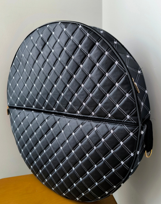 کیف دف هدیه چرمی مطلسه دوزی زنانه یا مردانه سینا