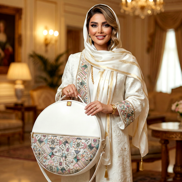 کاور دف سفید بسیار زیبا و لاکچری( باهدیه ویژه-)🎁