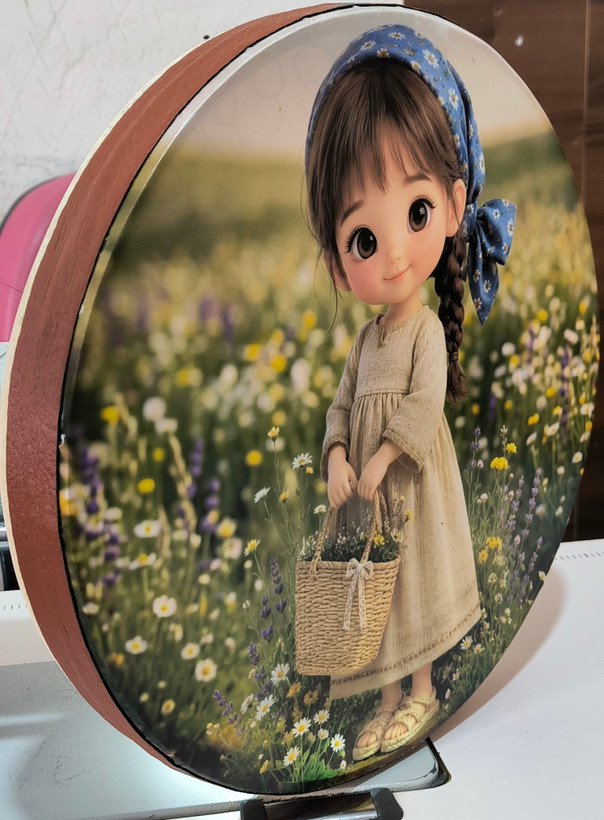 دف کودک دختر صحرا